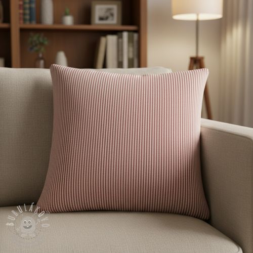 Dekorační látka DOBBY Colored stripe burgundy