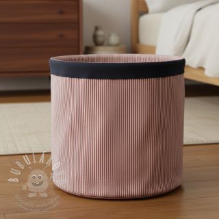 Dekorační látka DOBBY Colored stripe burgundy