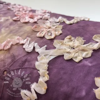 Bavlněná látka TIE DYE EMBROIDERY Eva tape design D