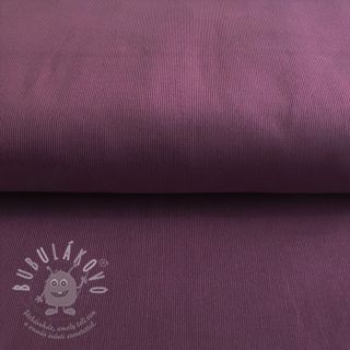 Manšestr tenký aubergine