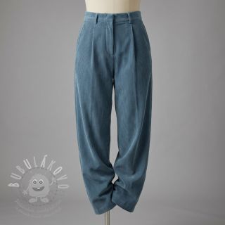 Manšestr tenký blue