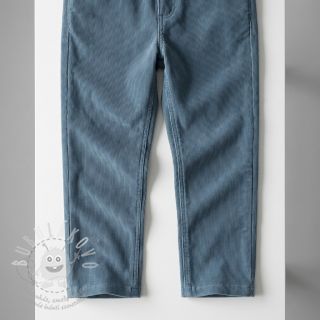 Manšestr tenký blue