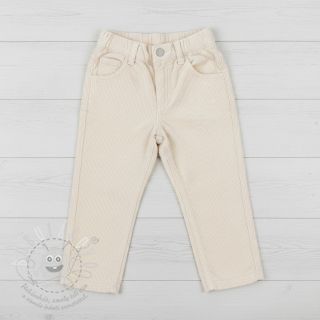 Manšestr tenký ecru