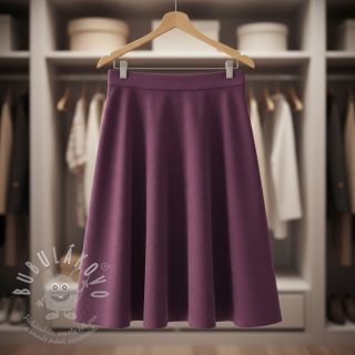 Manšestr tenký aubergine