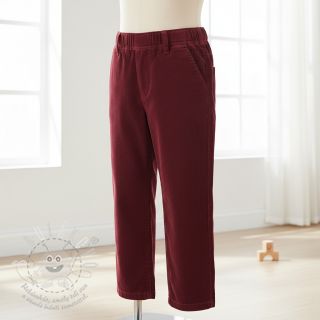 Manšestr tenký bordeaux