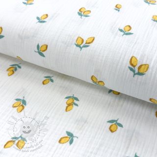 Dvojitá gázovina/mušelín Fruits lemon ORGANIC
