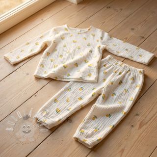 Dvojitá gázovina/mušelín Fruits lemon ORGANIC