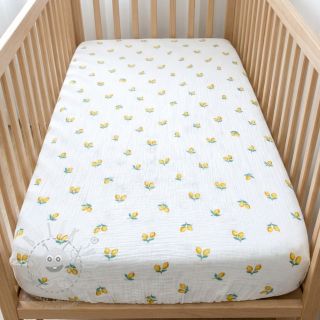 Dvojitá gázovina/mušelín Fruits lemon ORGANIC