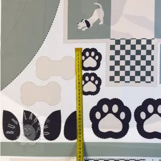 Bavlněná látka Dog PANEL digital print