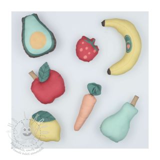 Bavlněná látka Farmers market PANEL digital print