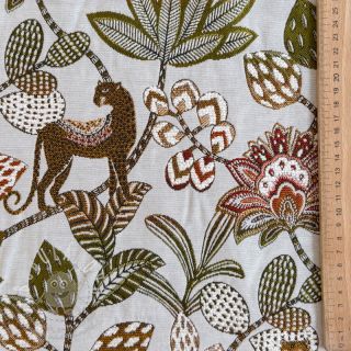 Dekorační látka jacquard Soliman allover blanc