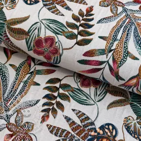 Dekorační látka jacquard Neroli allover blanc