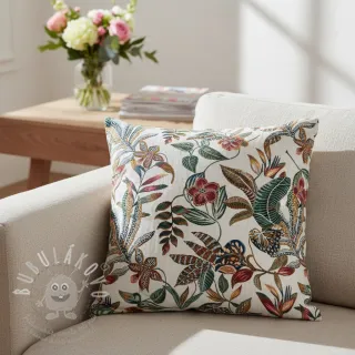Dekorační látka jacquard Neroli allover blanc