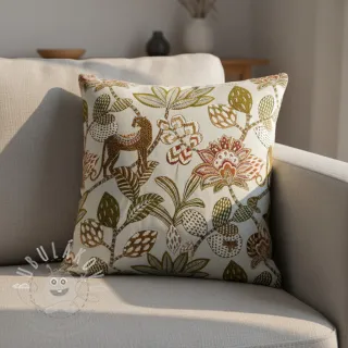 Dekorační látka jacquard Soliman allover blanc