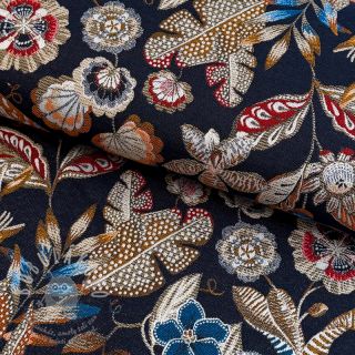 Dekorační látka jacquard Neroli allover nuit