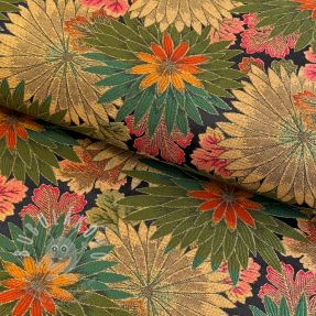 Dekorační látka jacquard Matcha allover kaki