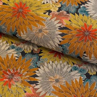 Dekorační látka jacquard Matcha allover peanut