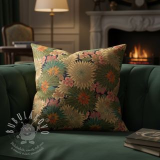 Dekorační látka jacquard Matcha allover kaki