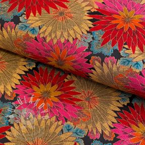 Dekorační látka jacquard Matcha allover rouge