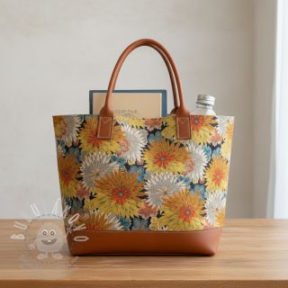 Dekorační látka jacquard Matcha allover peanut