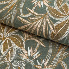 Dekorační látka jacquard Moranto allover kaki