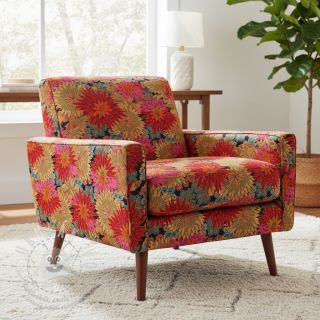 Dekorační látka jacquard Matcha allover rouge