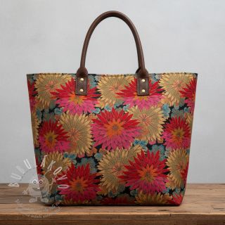 Dekorační látka jacquard Matcha allover rouge