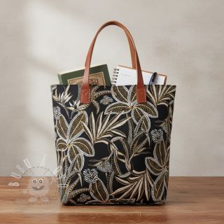 Dekorační látka jacquard Moranto allover noir