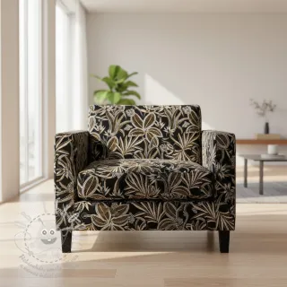 Dekorační látka jacquard Moranto allover noir
