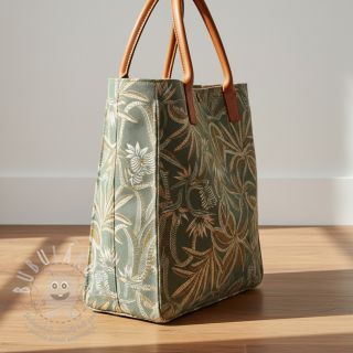 Dekorační látka jacquard Moranto allover kaki