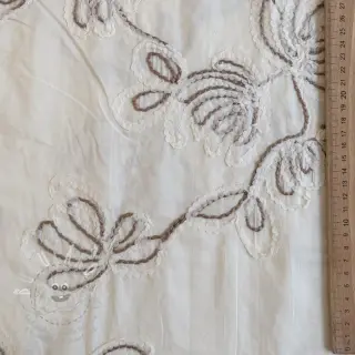 Bavlněná látka EMBROIDERY Loom En Light off white