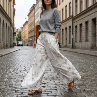 Bavlněná látka EMBROIDERY Loom En Light off white