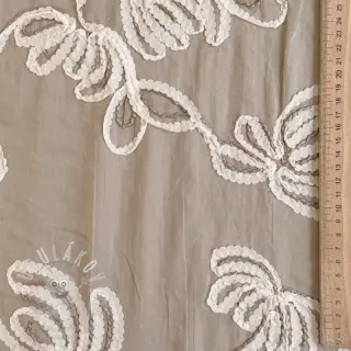 Bavlněná látka EMBROIDERY Loom En Light natural