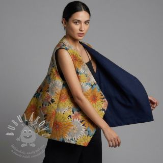 Dekorační látka jacquard Matcha allover peanut