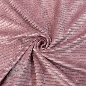Samet VELVET LUREX Stripe pink
