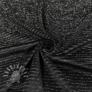 Samet VELVET LUREX Stripe black