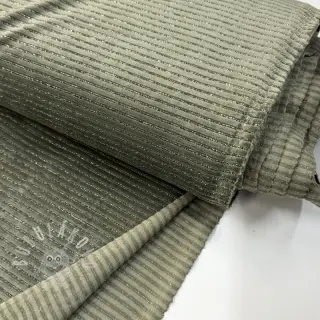 Samet VELVET LUREX Stripe camo green