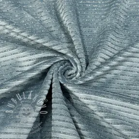 Samet VELVET LUREX Stripe ocean green