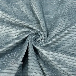 Samet VELVET LUREX Stripe ocean green