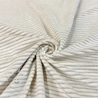 Samet VELVET LUREX Stripe off white