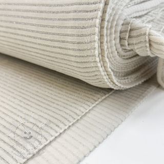 Samet VELVET LUREX Stripe off white