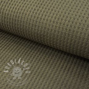 Svetrovina WAFFLE BIG KNIT khaki