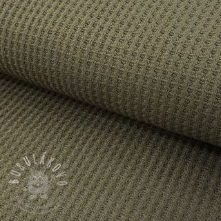 Svetrovina WAFFLE BIG KNIT khaki