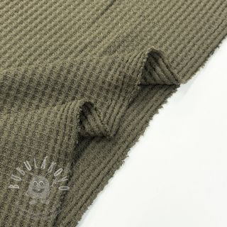 Svetrovina WAFFLE BIG KNIT khaki