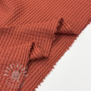 Svetrovina WAFFLE BIG KNIT rust