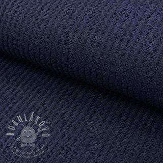 Svetrovina WAFFLE BIG KNIT navy