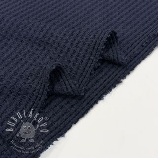 Svetrovina WAFFLE BIG KNIT navy