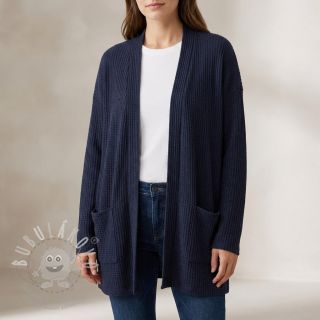 Svetrovina WAFFLE BIG KNIT navy