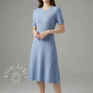 Pletenina Angora honey blue
