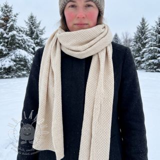 Pletenina Angora honey off white